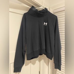 NWOT—UA Black Cropped sweatshirt size large
